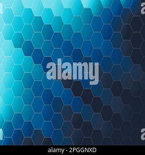 Vector of abstract hexagonal background. illustrator vector. Stock Vector
