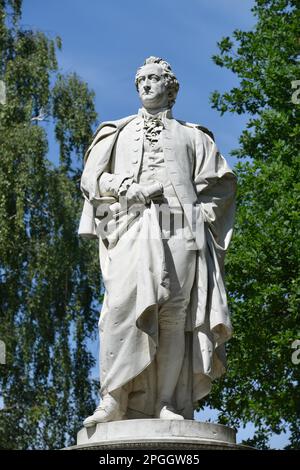 Monument, Johann Wolfgang von Goethe, Tiergarten, Mitte, Berlin, Germany Stock Photo