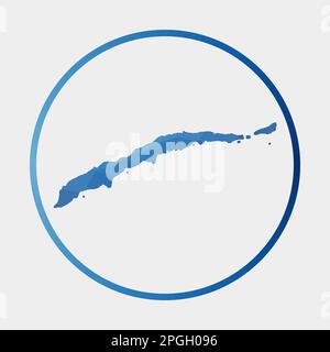 Map of Roatan. Low poly illustration of the island. Purple geometric ...