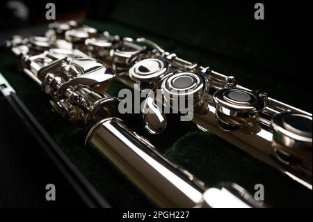 The sound of the flute is melodious and intoxicating Stock Photo
