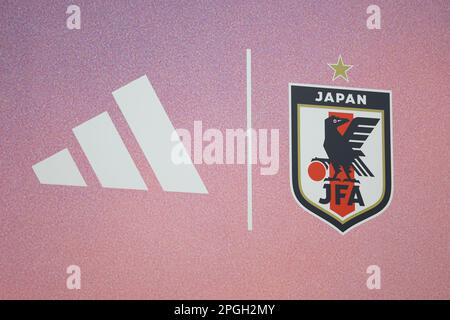 Tokyo, Japan. 23rd Mar, 2023. General view Football/Soccer : Japan women's national team 2023 Uniform Presentation at National Stadium in Tokyo, Japan . Credit: Naoki Morita/AFLO SPORT/Alamy Live News Stock Photo