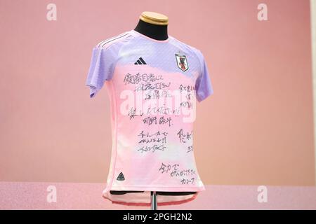 Tokyo, Japan. 23rd Mar, 2023. General view Football/Soccer : Japan women's national team 2023 Uniform Presentation at National Stadium in Tokyo, Japan . Credit: Naoki Morita/AFLO SPORT/Alamy Live News Stock Photo