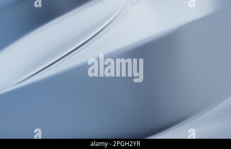 Clean Abstract 3D rendered curved swoosh background design. Stock Photo