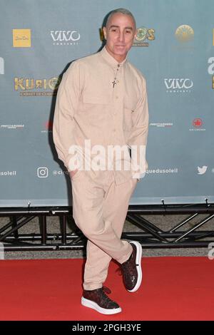 Rome, Italy. 22nd Mar, 2023. Giuliano Peparini attends the red carpet of Cirque du Soleil show 'Kurios Cabinet of curiosity' at tent theater in via Tor di Quinto. Credit: SOPA Images Limited/Alamy Live News Stock Photo