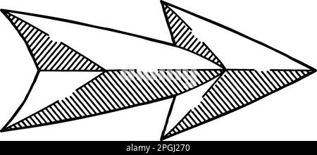 Arrow Sign Icon Direction Symbol Design Element Stock Vector