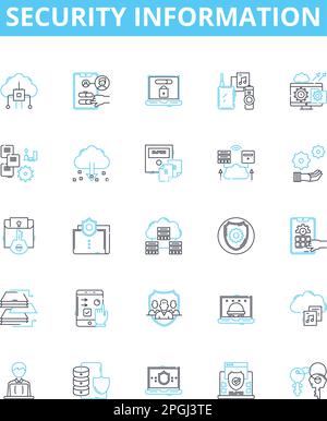 Backups icons set. Outline set of backups vector icons for web design ...