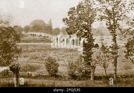 Walton On Thames Bridge !878. Photographed by Alfred Seeley. Stock Photo