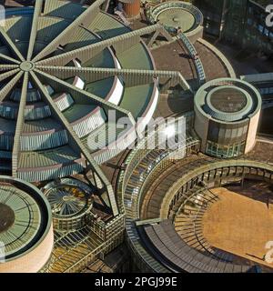 state parliament of North Rhine-Westphalia, aerial picture, Germany, North Rhine-Westphalia, Lower Rhine, Dusseldorf Stock Photo