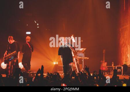 Salmo perform live in Milan at Mediolanum Forum Stock Photo