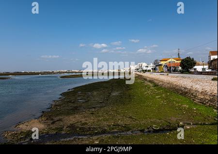 Faro viewing the Ria Formosa National Park Stock Photo