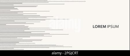 Equalizer lines. Vector repeat dotted lines doodle trendy. Modern design element on banner Stock Vector