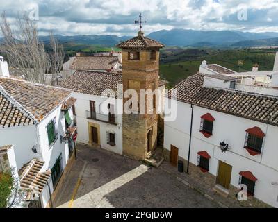 view of the monumental city of Ronda in the province of Malaga, Spain. Stock Photo