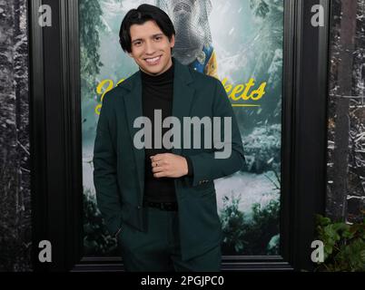 Kevin Alves arrives at the Showtime's YELLOWJACKETS Season 2 World Premiere held at the TCL Chinese Theatre in Hollywood, CA on Wednesday, March 22, 2023. (Photo By Sthanlee B. Mirador/Sipa USA) Stock Photo