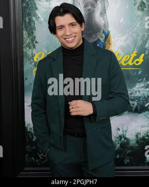 Kevin Alves arrives at the Showtime's YELLOWJACKETS Season 2 World Premiere held at the TCL Chinese Theatre in Hollywood, CA on Wednesday, March 22, 2023. (Photo By Sthanlee B. Mirador/Sipa USA) Stock Photo