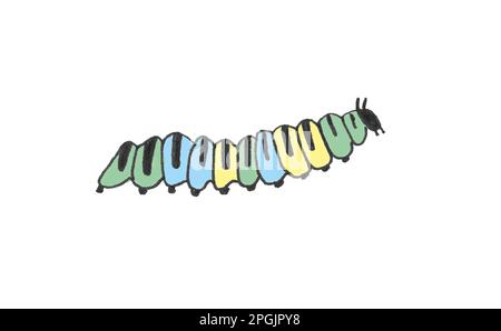 Illustration of a caterpillar Stock Photo