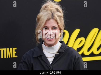 Los Angeles, USA. 22nd Mar, 2023. Jax arrives at the Showtime's YELLOWJACKETS Season 2 World Premiere held at the TCL Chinese Theatre in Hollywood, CA on Wednesday, March 22, 2023. (Photo By Sthanlee B. Mirador/Sipa USA) Credit: Sipa USA/Alamy Live News Stock Photo