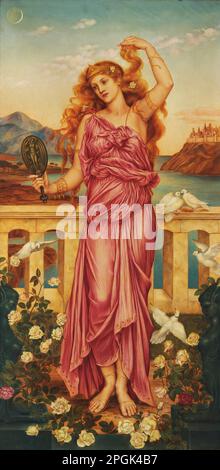 Helen of Troy 1898 by  Evelyn de Morgan Stock Photo