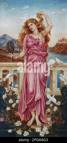 Helen of Troy 1898 by  Evelyn de Morgan Stock Photo