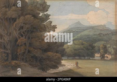 Near Ambleside 1786 by  Francis Towne Stock Photo