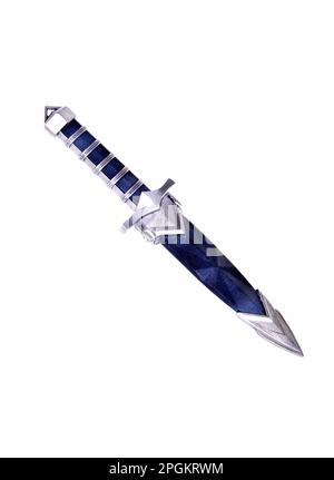 Edged weapon dagger in scabbard isolated over a white background Stock Photo