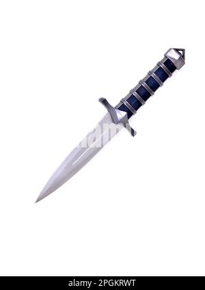 Edged weapon dagger isolated over a white background Stock Photo