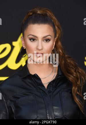Tori Kelly arriving to Showtime's "Yellowjackets" Season 2 World