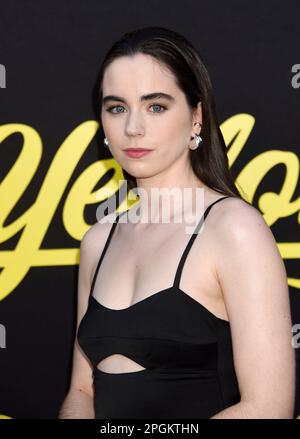 Sarah Desjardins arriving to Showtime's "Yellowjackets" Season 2 World