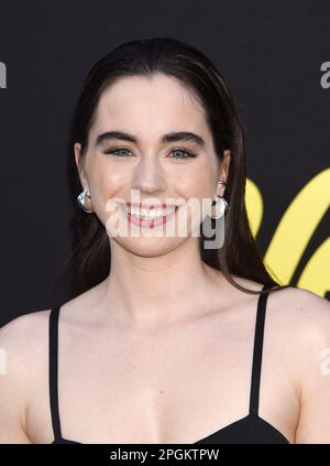 Sarah Desjardins arriving to Showtime's "Yellowjackets" Season 2 World