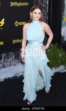 Jenna Burgess arriving to Showtime's "Yellowjackets" Season 2 World