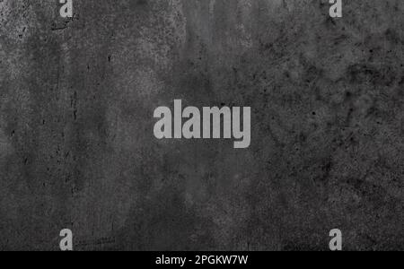 Dark gray concrete background or texture, wall or floor, top view Stock Photo