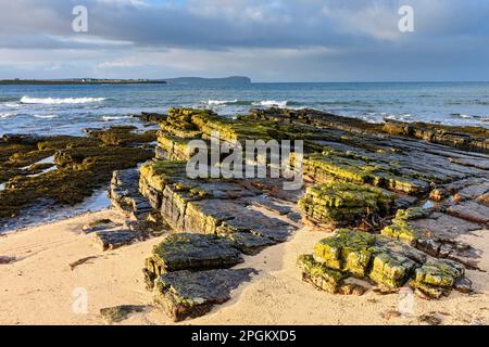 Dunnet Head From A Rocky Beach Near The Village Of Mey Caithness dunnet-head-from-a-rocky-beach-near-the-village-of-mey-caithness