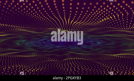 Vector illustration. Trapcode Form Glowing Dots Background. Red dots ...
