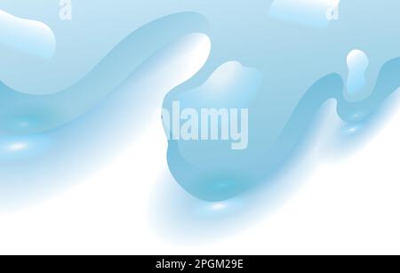 Banner with close-up of a splash of clear water in gradient and realistic effect. Stock Vector