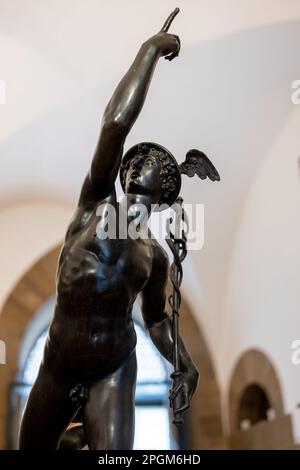 Giasmbologna's most famous work, 'Flying Mercury' - the original in the Bargello museum in Florence Stock Photo