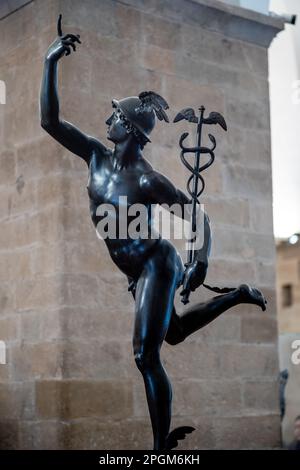 Giasmbologna's most famous work, 'Flying Mercury' - the original in the Bargello museum in Florence Stock Photo