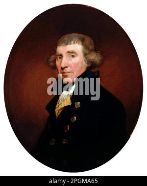 Portrait of the American Founding Father, Robert R Livingston by Gilbert Stuart (1755-1828), oil on canvas, 1785 Stock Photo