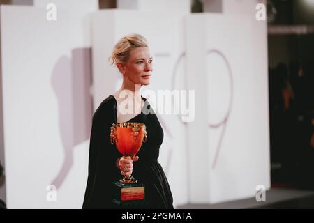 Venice, Italy, 10th September 2022, Cate Blanchett attends the Venice Film Festival 2022 (Photo credits: Giovanna Onofri) Stock Photo