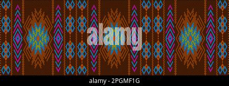 A traditional ornament of peoples and countries of Latin America in which rich colors attract attention and wealth. Women's woven carpets with ornamen Stock Vector