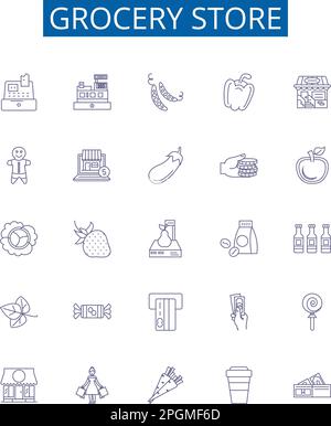 Bulk store line icons collection. Bulk, Warehouse, Value, Economical ...