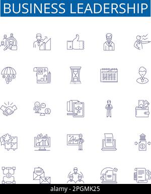Organizational development line icons collection. Change Management ...