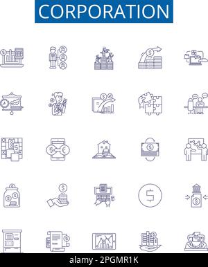 Joint enterprise line icons collection. Conspiracy, Accomplice ...