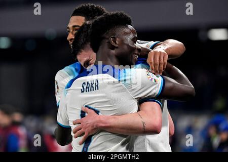 Naples, Italy. 23rd Mar, 2023. during the UEFA EURO2024 European Championship Qualification Group C football match between Italy and England at Diego Armando Maradona stadium in Napoli (Italy), March 23rd, 2023. Photo Andrea Staccioli/Insidefoto Credit: Insidefoto di andrea staccioli/Alamy Live News Stock Photo