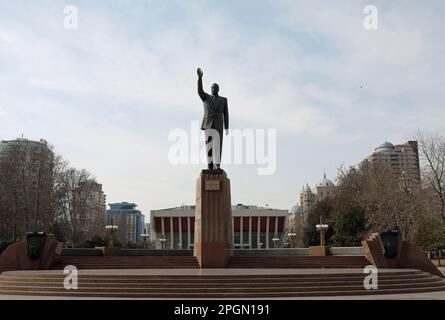 Monument to former president Heydar Aliyev at Baku in Azerbaijan Stock Photo