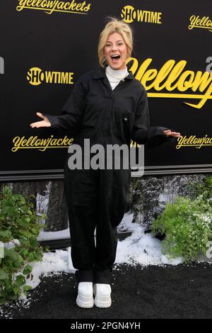 March 22, 2023, Los Angeles, California, USA: LOS ANGELES - MARCH 22, 2023: Jax at the World Premiere of Season Two of Showtime's Yellowjackets at the TCL Chinese Theatre IMAX. (Credit Image: © Nina Prommer/ZUMA Press Wire) EDITORIAL USAGE ONLY! Not for Commercial USAGE! Stock Photo