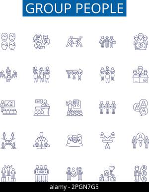 Assembly congregation line icons collection. Worship, Fellowship ...