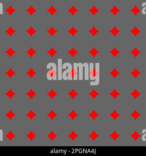 Seamless vector graphic of an array of overlapping grey circles with a red background showing through the spaces between overlaps Stock Vector