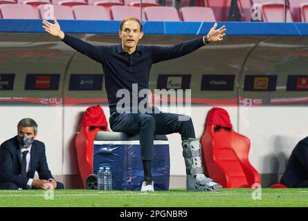 Lisbon, Portugal. 23rd Aug, 2020. firo football: 23.08.2020 Champions League final FC Bayern Munich, Munich, Muenchen - Paris Saint Germain 1: 0 Thomas TUCHEL, PSG coach Peter Schatz/Pool/via/firosportphoto - UEFA REGULATIONS PROHIBIT ANY USE OF PHOTOGRAPHS as IMAGE SEQUENCES and /or QUASI-VIDEO - National and international News-Agencies OUT Editorial Use ONLY/dpa/Alamy Live News Stock Photo