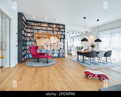 Interior of living room in modern apartment Stock Photo