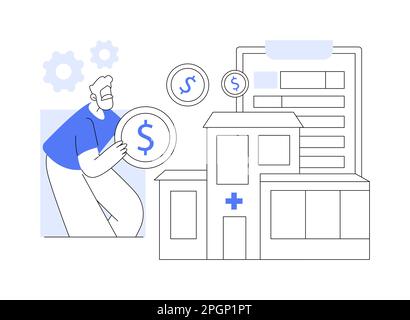 Healthcare expenses of retirees abstract concept vector illustration. Stock Vector