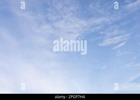 Summer blue sky cloud gradient light white background. Beauty clear cloudy in sunshine calm bright winter air bacground. Gloomy vivid cyan landscape i Stock Photo